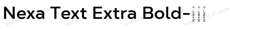 Nexa Text Extra Bold字体转换